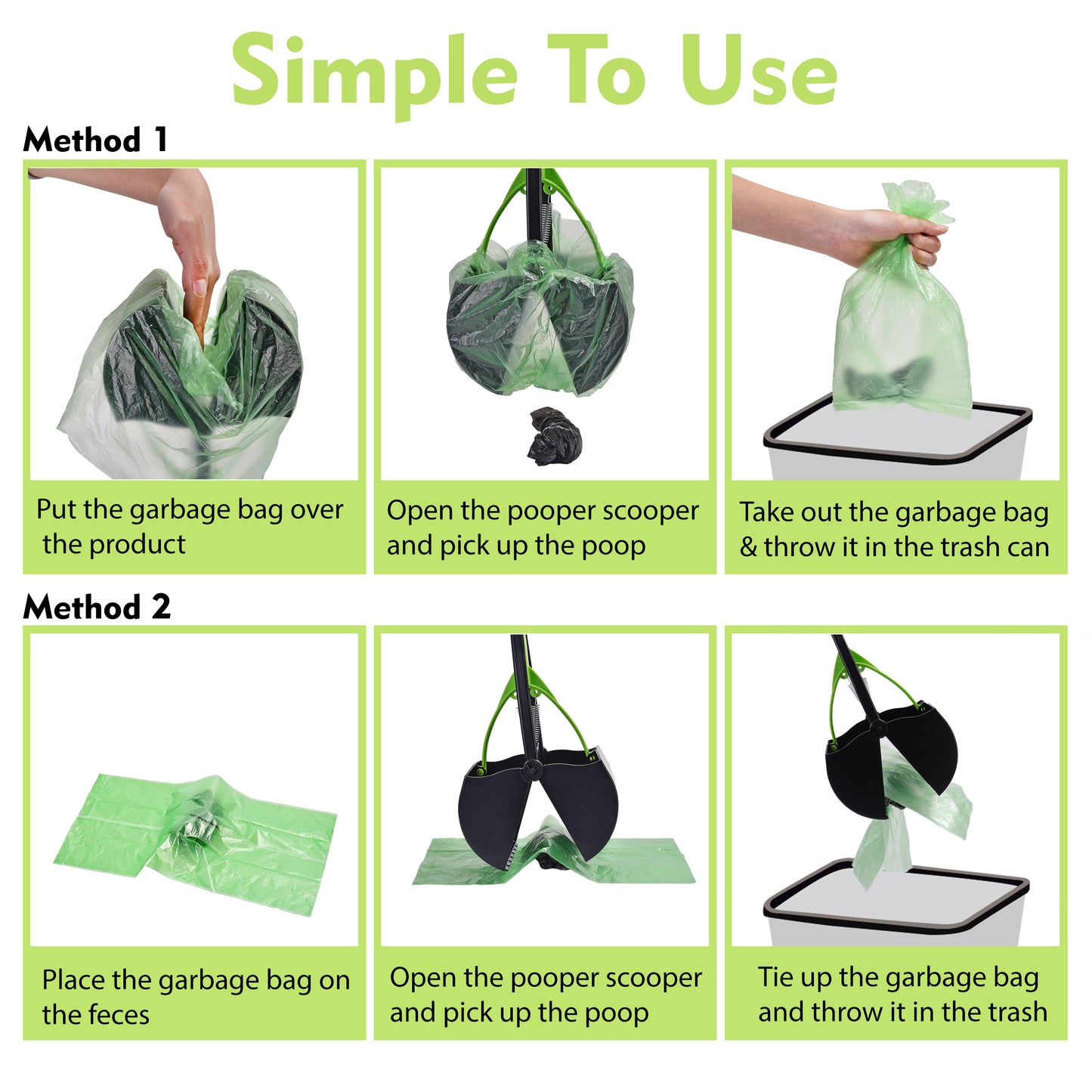 AOSION Pooper Scooper for Dogs,Dog Scooper