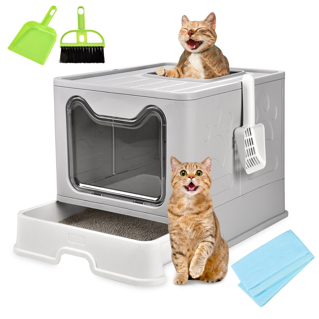 Foldable Cat Litter Box | Extra Large Cat Little Box