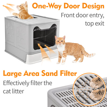 Foldable Cat Litter Box | Extra Large Cat Little Box