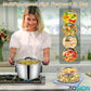 AOSION 6 Quart Stainless Steel Stockpot with Deep Fryer Basket, Stainless Steel Pot with Lid