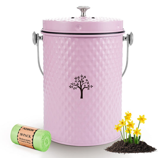 AOIOSN Countertop Compost Bin Kitchen，Odorless Indoor Compost Bin